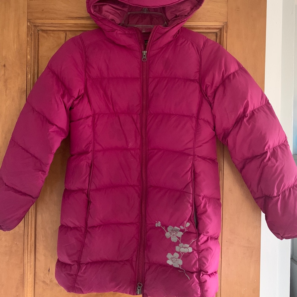 Mountain Hardwear Down Parka, Girls M, used, pink